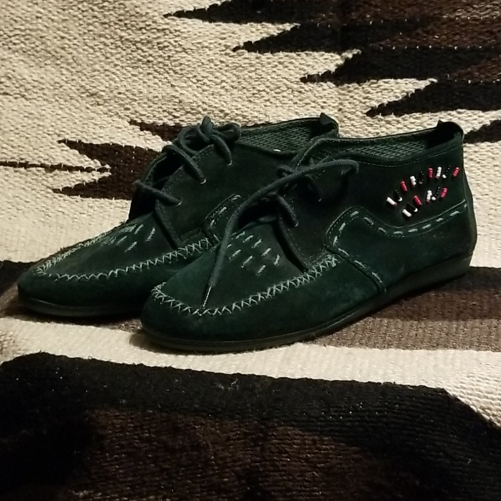 Vintage leather moccasins